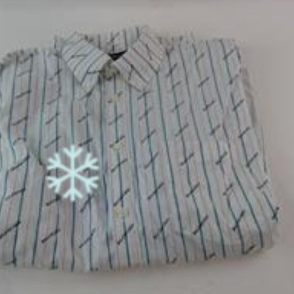 BALENCIAGA White Multicolor Striped Shirt Size 37 - Picture 13 of 15